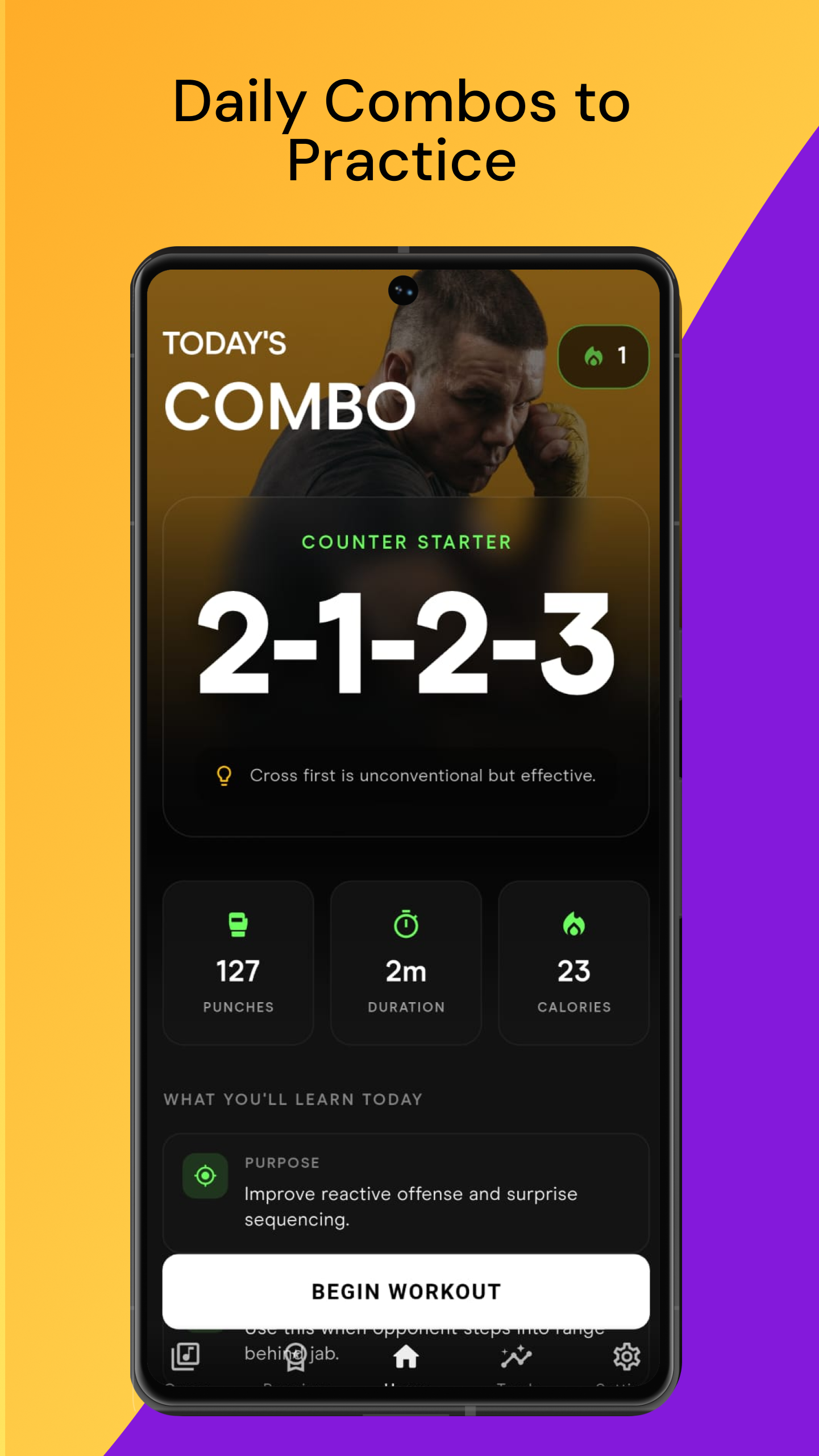 PunchCamp app – combos and drills
